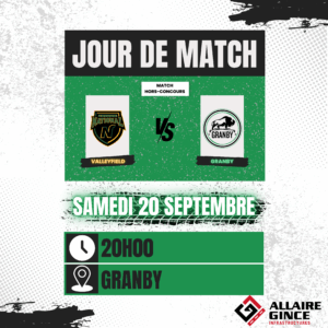 SAMEDI 20 septembre match HORS-CONCOURS